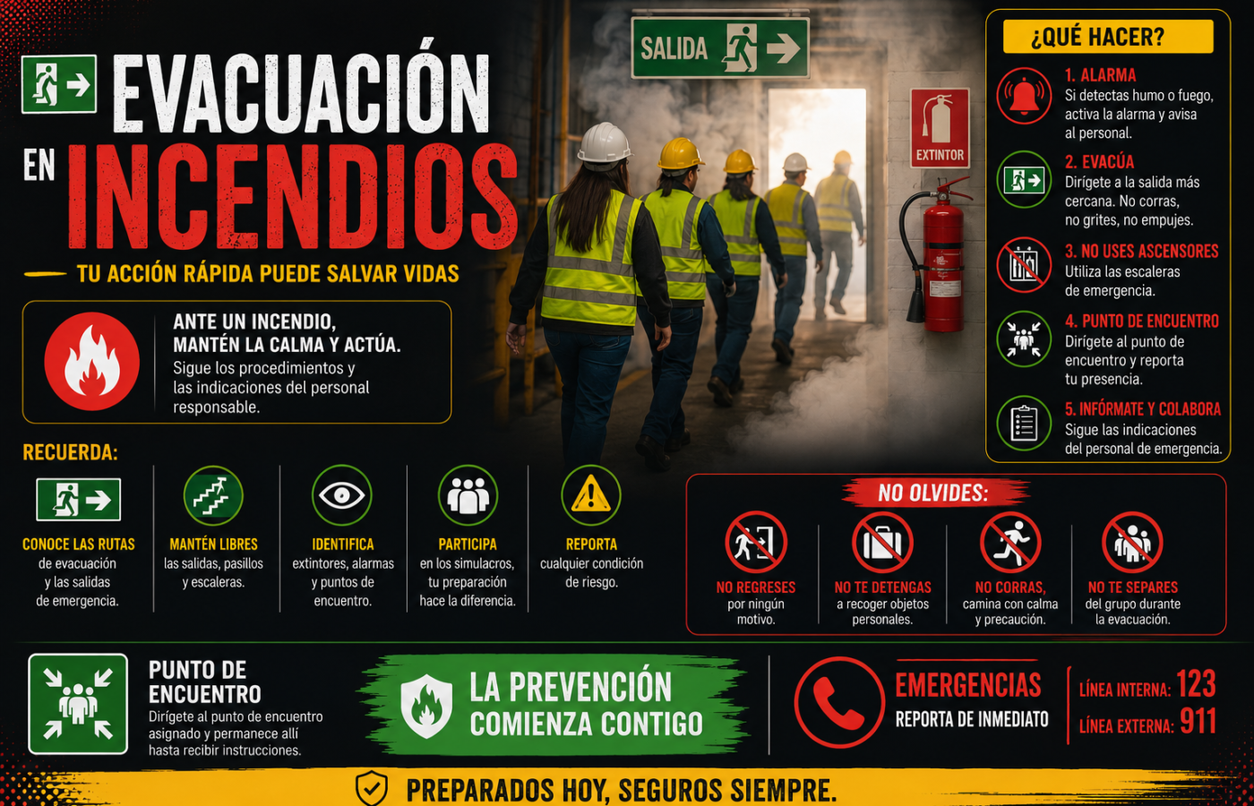 Curso Evacuación en incendios