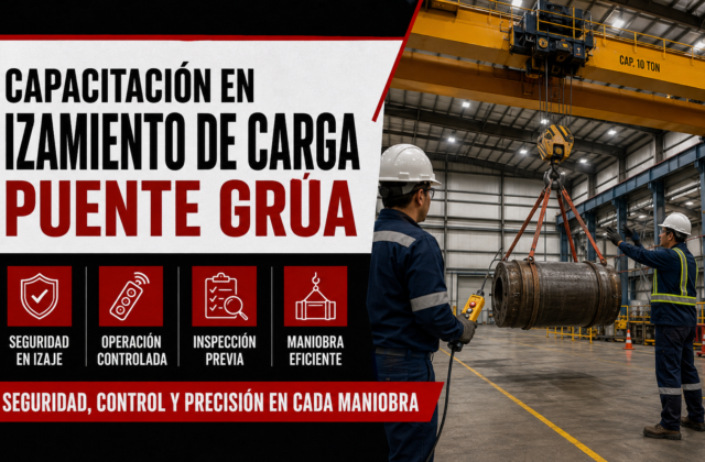 Capacitación en izamiento de carga puente grúa