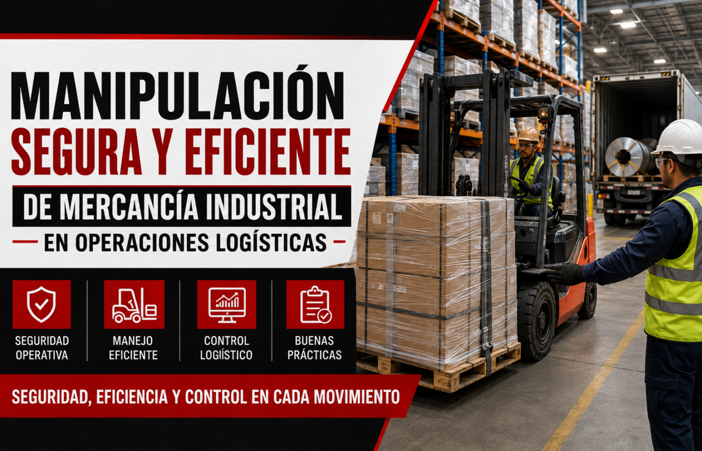 Curso Certificación Manipulación Segura y Eficiente de Mercancía Industrial en Operaciones Logísticas