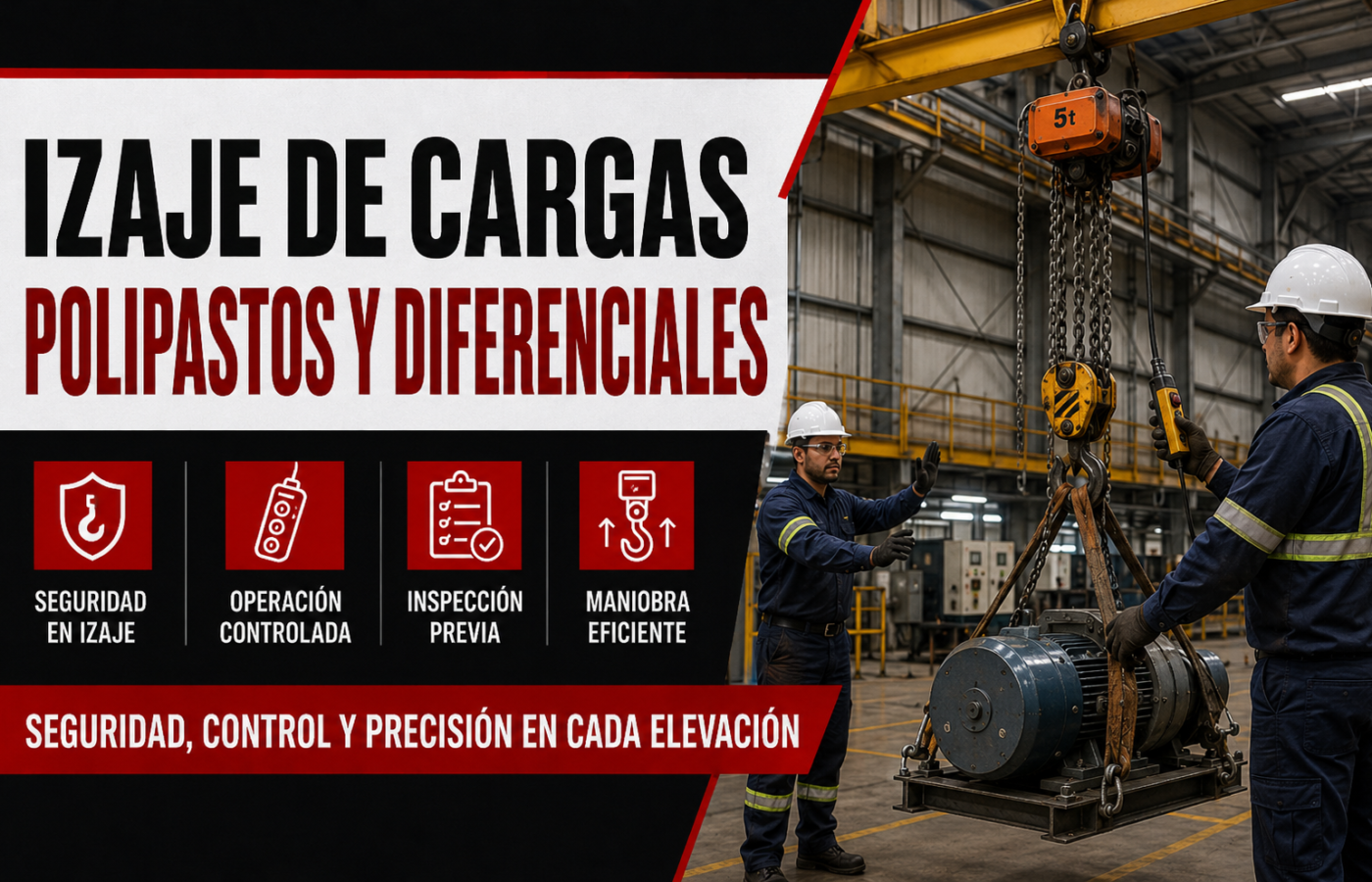 Curso Certificado Izaje de Cargas Polipastos y Diferenciales