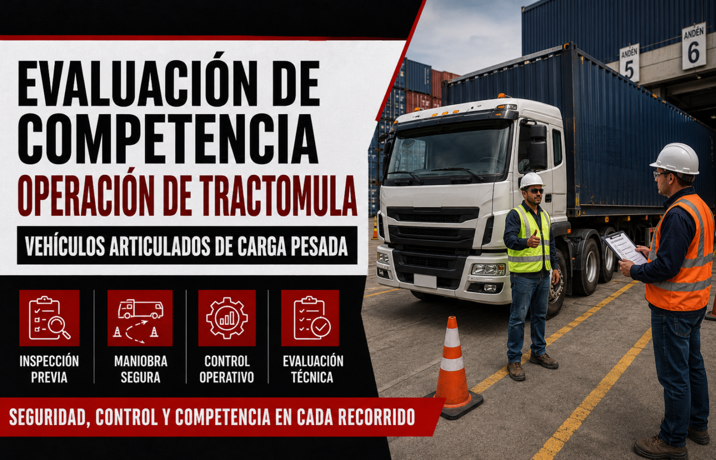 Evaluación de Competencia en Operación de Tractomula_Vehículos Articulados de Carga Pesada