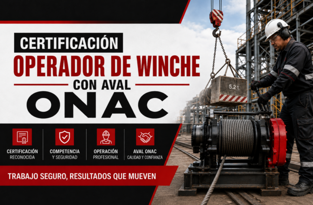 curso certificado Operador de Whinche